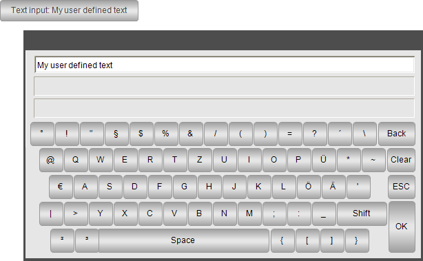 Texteingabe mit virtueller tastatur konfigurieren